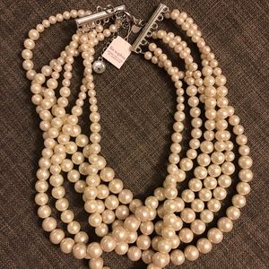 Lia Sophia pearl necklace, Uptown multi-strand necklace